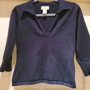 Talbott black sweater top